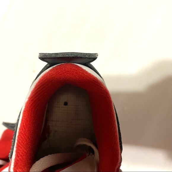 Toddler Nike Jordan 4 Retro Fire Red/White BQ7670-160 Size 10C Missing Insoles - Picture 6 of 9